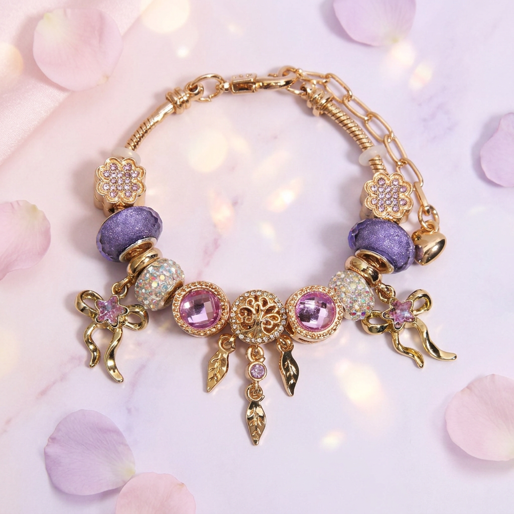 Tree of Life Dreamcatcher Charm Bracelet