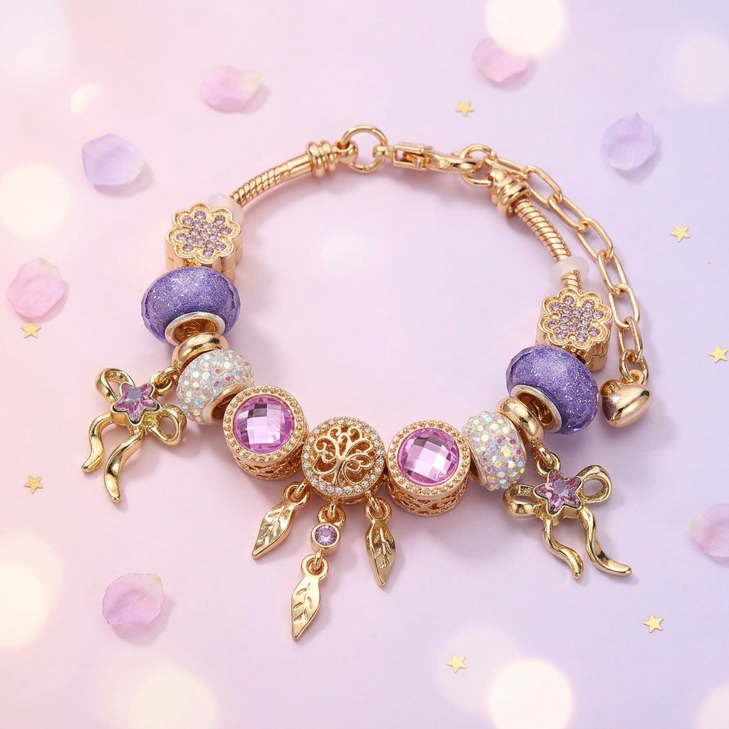 Tree of Life Dreamcatcher Charm Bracelet