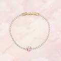 Dainty Lucky Clover Tennis Bracelet