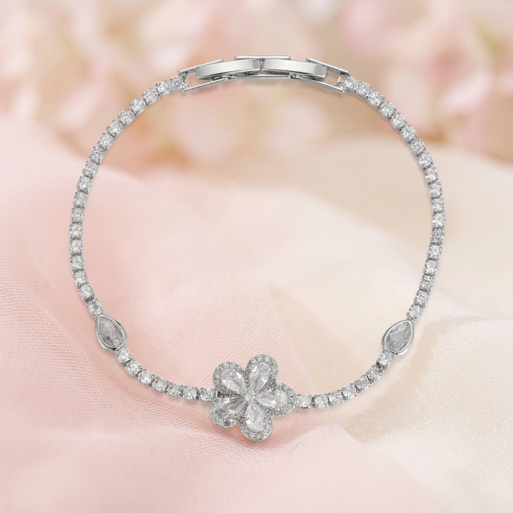 Sakura Blossom Tennis Bracelet