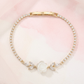 Mother of Pearl Rose Tennis Bracelet