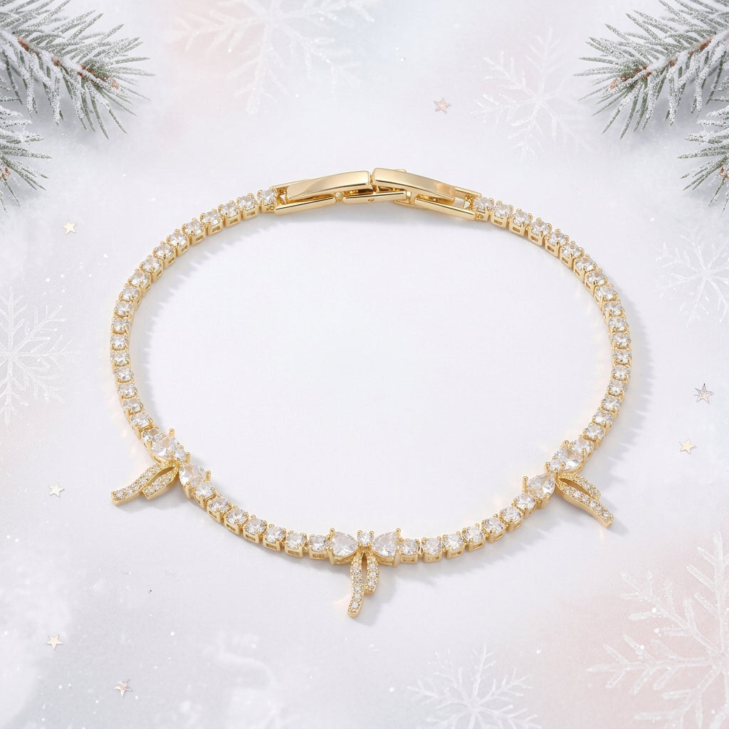 Glitz & Ribbons Tennis Bracelet