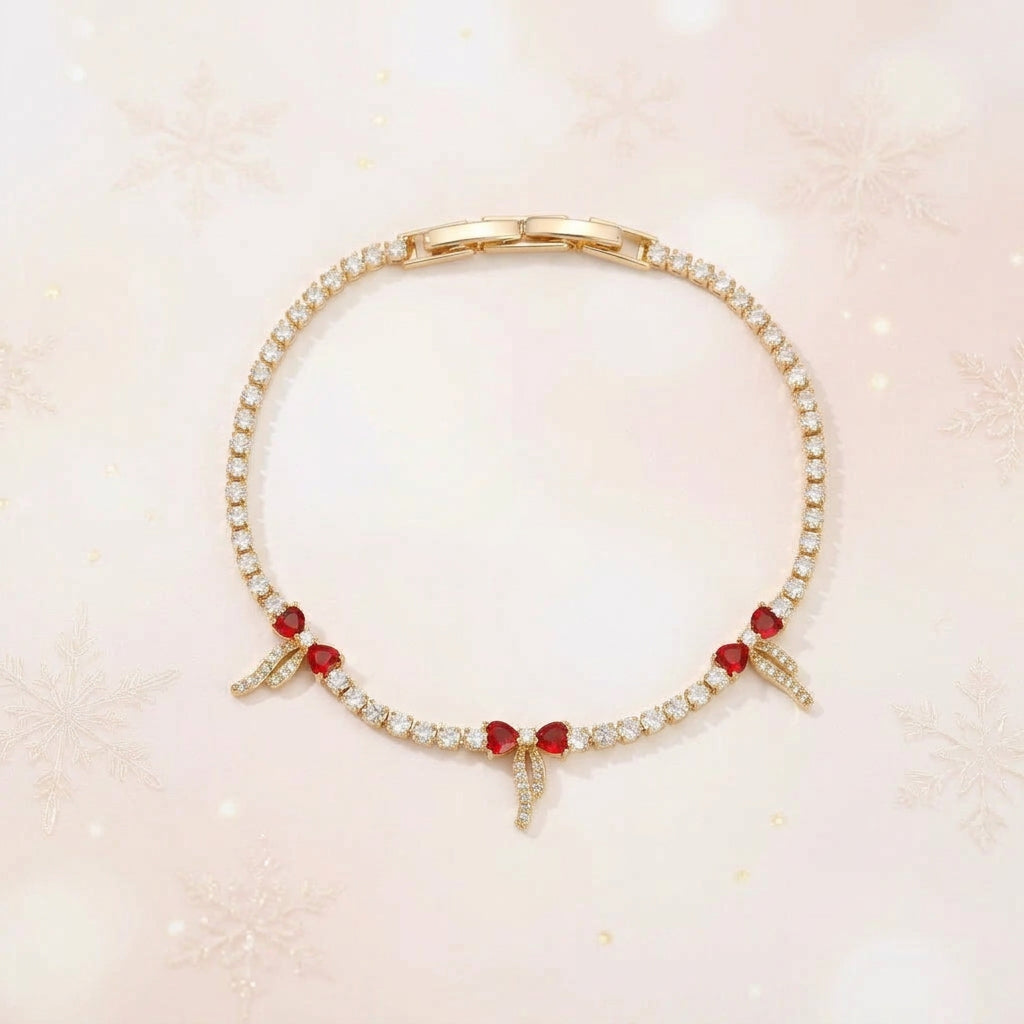 Glitz & Ribbons Tennis Bracelet