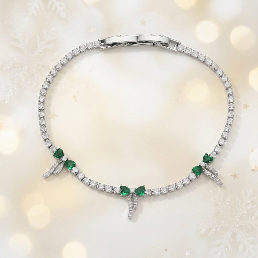 Glitz & Ribbons Tennis Bracelet