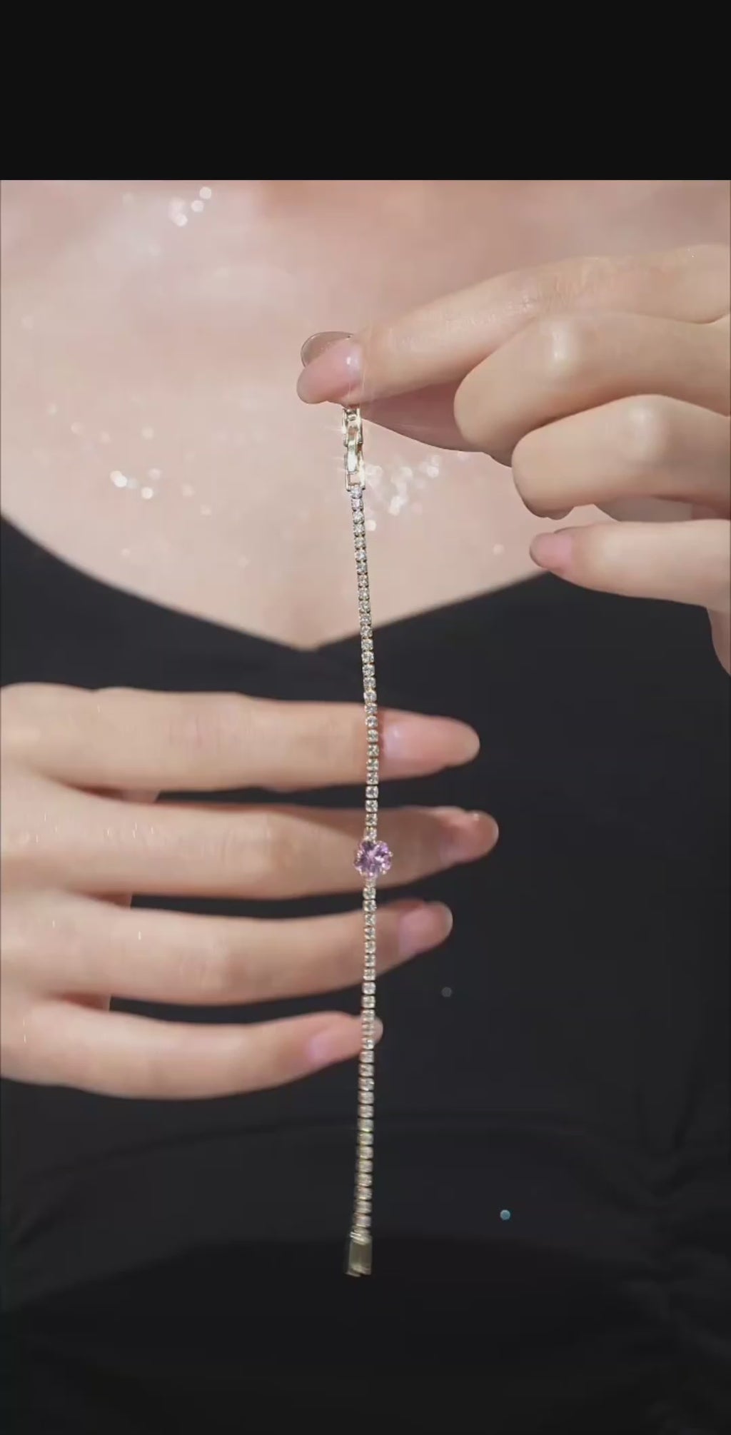 Dainty Lucky Clover Tennis Bracelet