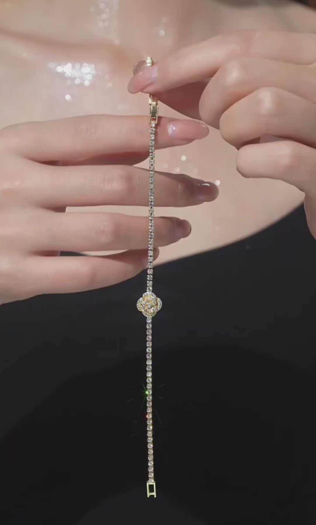 The Camellia Rose Tennis Bracelet